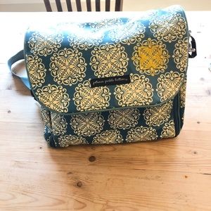 Petunia Pickle Bottom backpack diaper bag with foldout changing pad
